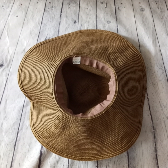 EUC Brown Oversized Wide Brim Hat - Picture 5 of 8
